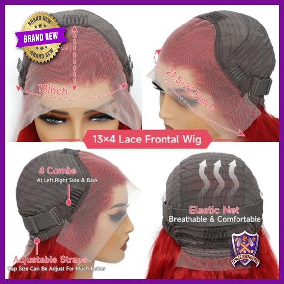 Human Hair Lace Front Wig 22 Inch Body Wave 200 Density Pre Plucked main image 2